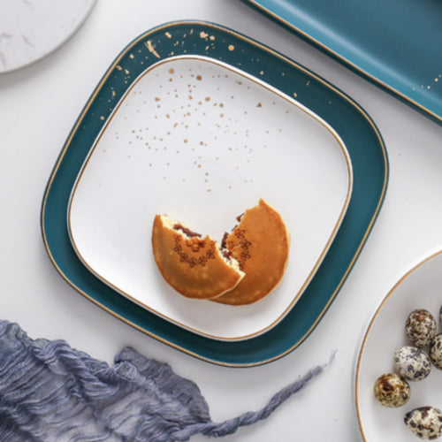 CARA long plate - midnight green