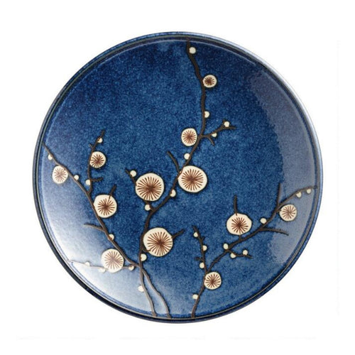 Blue Cherry Blossom Dinner Plates